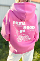 Unisex Hoodie, Farbe Pink, French Fuchsia, moderne, oversized Passform, kuschlig weich, Baumwolle, Backprint