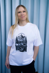 BUILD YOUR OWN T-SHIRT (OVERSIZED) | CAMERA | WHITE