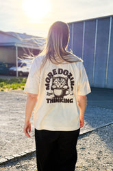 BUILD YOUR OWN T-SHIRT (OVERSIZED) | MORE DOZING LESS THINKING | NATURAL RAW