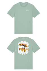 T-Shirt aus 100 % Bio-Baumwolle mit normaler Passform, erhältlich in verschiedenen Farben wie Blue Soul, Cotton Pink, Lavender, Aloe, Weiss und Schwarz. Individuell bedruckbar mit Wunschmotiv. Weiches, angenehm leichtes Material für hohen Tragekomfort. Ideal für einen zeitgemässen, entspannten Look. Vorderseite: Kleiner „Anway“-Schriftzug auf der linken Brust. Rückseite: Grosses Design mit Sonnenblume und Text „GOOD DAY TO BLOOM“.