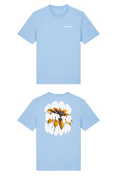 T-Shirt aus 100 % Bio-Baumwolle mit normaler Passform, erhältlich in verschiedenen Farben wie Blue Soul, Cotton Pink, Lavender, Aloe, Weiss und Schwarz. Individuell bedruckbar mit Wunschmotiv. Weiches, angenehm leichtes Material für hohen Tragekomfort. Ideal für einen zeitgemässen, entspannten Look. Vorderseite: Kleiner „Anway“-Schriftzug auf der linken Brust. Rückseite: Grosses Design mit Sonnenblume und Text „GOOD DAY TO BLOOM“.