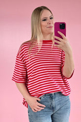 OVERSIZED SHIRT ELENA | ROT-ROSA