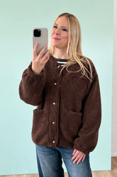 TEDDY JACKE CUORE | DUNKELBRAUN
