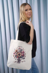 Tote Bag natural raw Tasche natur Blumenstrauss flowers