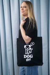 TRAGETASCHE | DOG GIRL | BLACK
