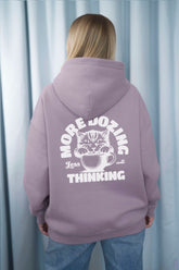 Unisex Hoodie, Farbe Dusty Lavender, moderne, oversized Passform, kuschlig weich, Baumwolle, Backprint