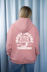 Unisex Hoodie, Farbe Soft Coral, moderne, oversized Passform, kuschlig weich, Baumwolle, Backprint