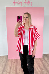 BLUSE MIA | ROT-ROSA