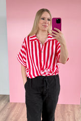 BLUSE MIA | ROT-ROSA