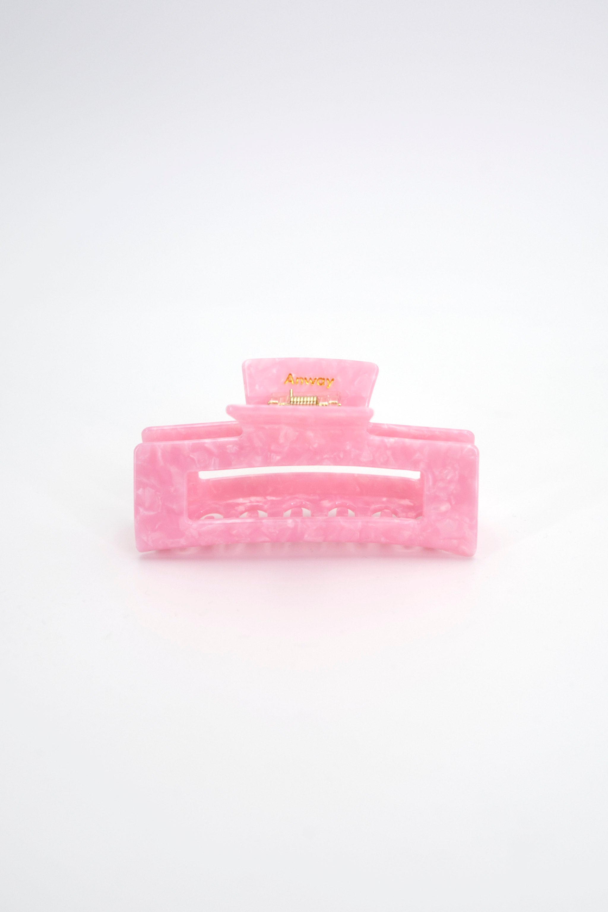Stilvolle Haarklammer in modernem Soft Pink mit marmorierter Struktur aus robustem und leichtem Material – modisches Haaraccessoire mit sicherem Halt und angenehmem Tragegefühl, ideal für den Alltag und besondere Anlässe.