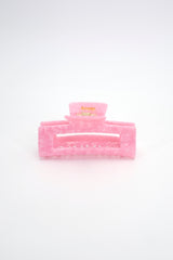 Stilvolle Haarklammer in modernem Soft Pink mit marmorierter Struktur aus robustem und leichtem Material – modisches Haaraccessoire mit sicherem Halt und angenehmem Tragegefühl, ideal für den Alltag und besondere Anlässe.