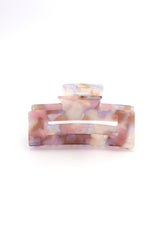 Stilvolle Haarklammer in marmoriertem Rosa, Beige, Flieder, perlendem Weiss aus robustem und leichtem Material – modisches Haaraccessoire mit sicherem Halt und angenehmem Tragegefühl, ideal für den Alltag und besondere Anlässe.