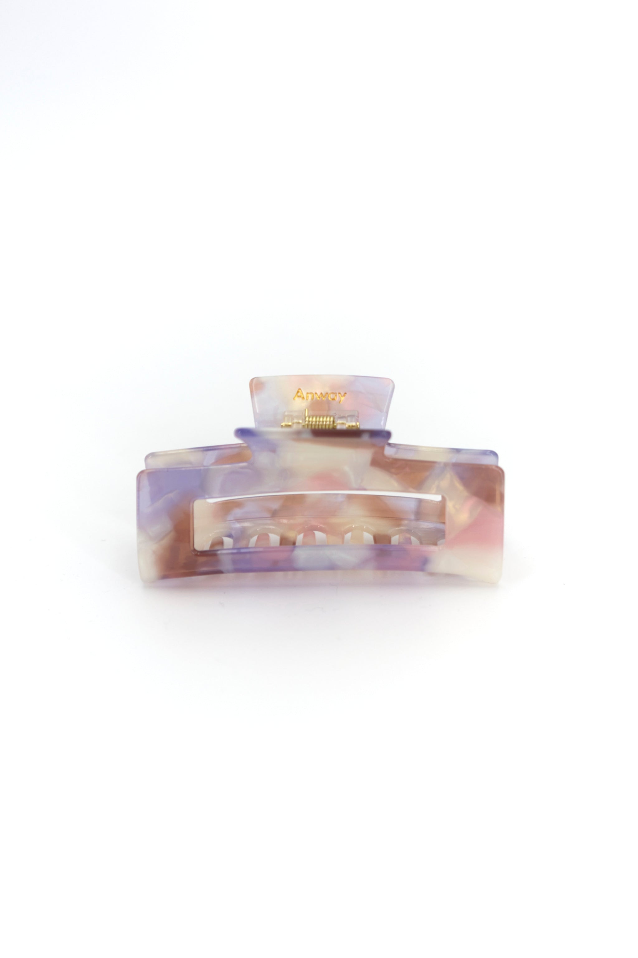 Stilvolle Haarklammer in marmoriertem Rosa, Beige, Flieder, perlendem Weiss aus robustem und leichtem Material – modisches Haaraccessoire mit sicherem Halt und angenehmem Tragegefühl, ideal für den Alltag und besondere Anlässe.