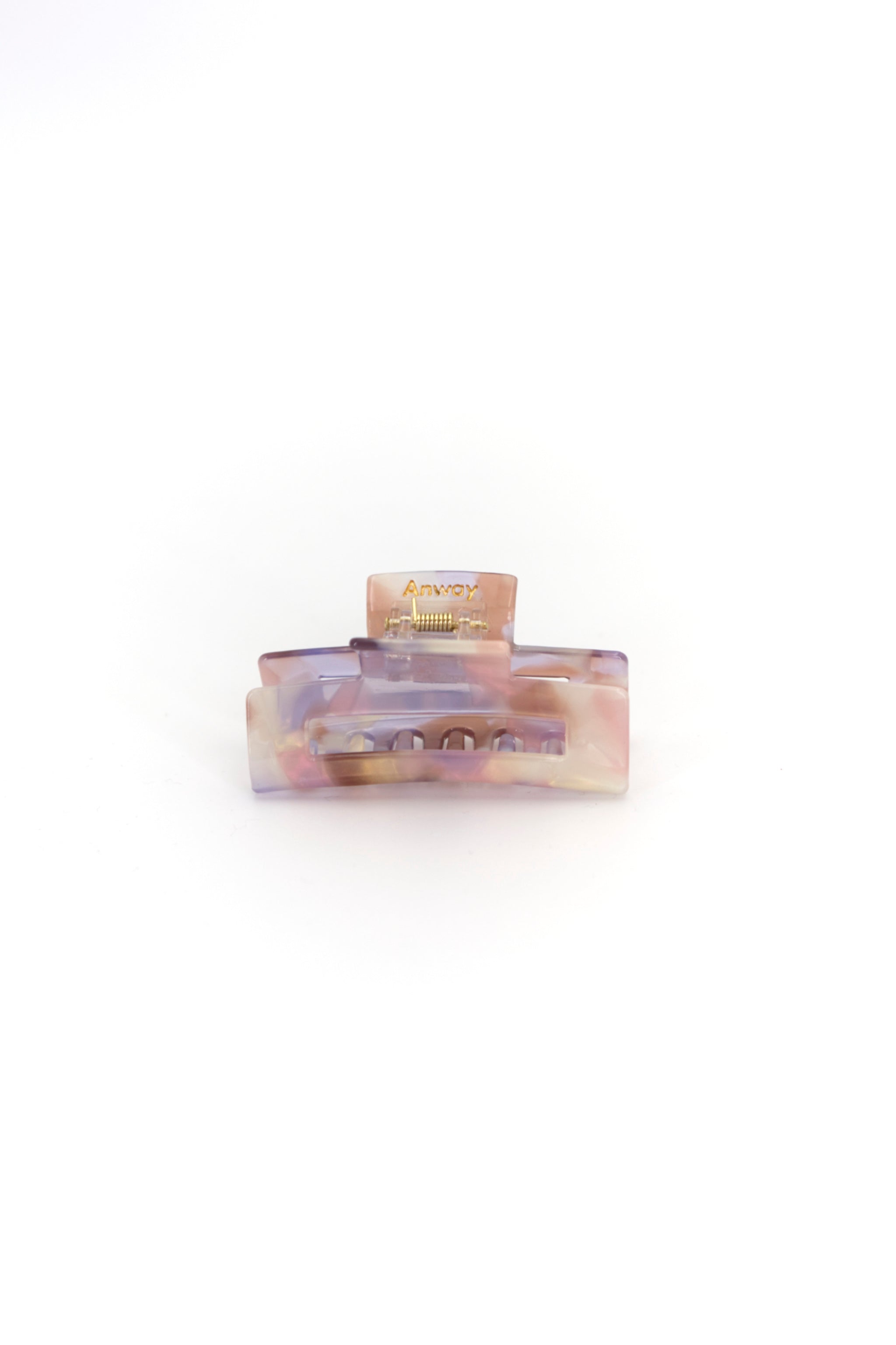 Stilvolle Haarklammer in marmoriertem Rosa, Beige, Flieder, perlendem Weiss aus robustem und leichtem Material – modisches Haaraccessoire mit sicherem Halt und angenehmem Tragegefühl, ideal für den Alltag und besondere Anlässe.