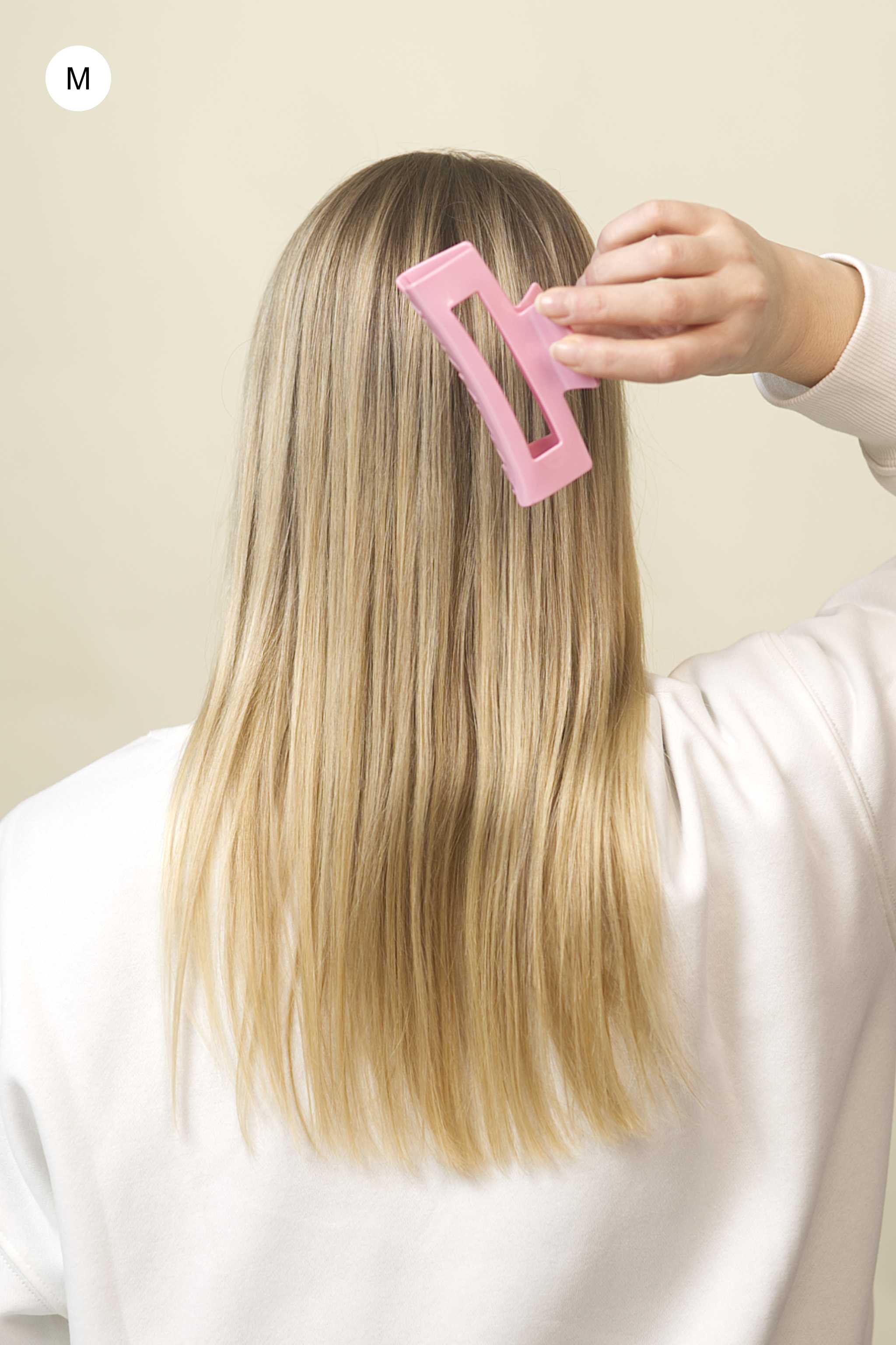 Stilvolle Haarklammer in rosa aus robustem und leichtem Material – modisches Haaraccessoire mit sicherem Halt und angenehmem Tragegefühl, ideal für den Alltag und besondere Anlässe.