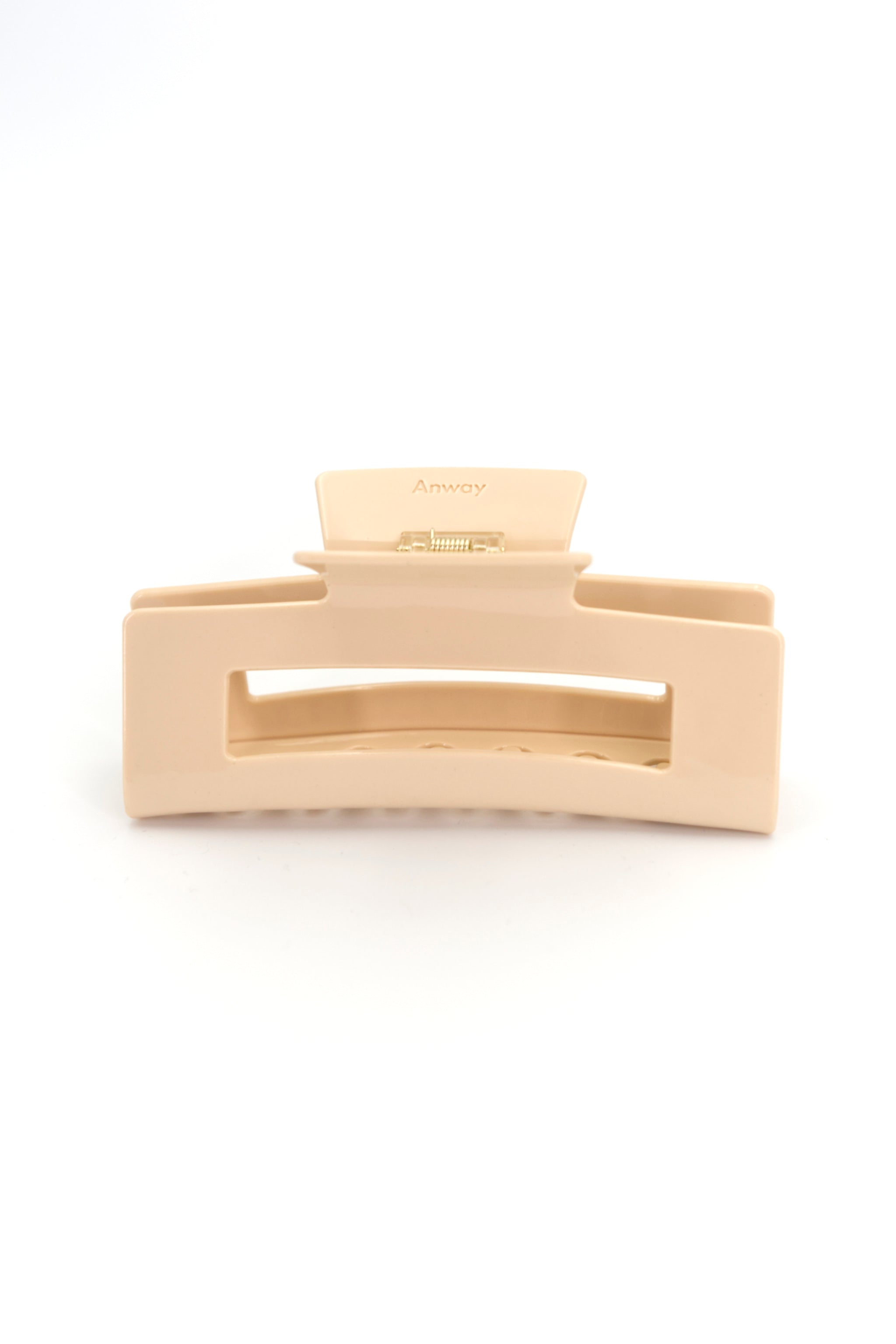 Stilvolle Haarklammer vanillefarben in hellem Beige aus robustem und leichtem Material – modisches Haaraccessoire mit sicherem Halt und angenehmem Tragegefühl, ideal für den Alltag und besondere Anlässe.