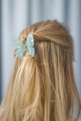 Schmetterling-Haarklammer für halboffene oder hochgesteckte Frisuren – trendiges Design für stilvolle Alltags- und Party-Looks.