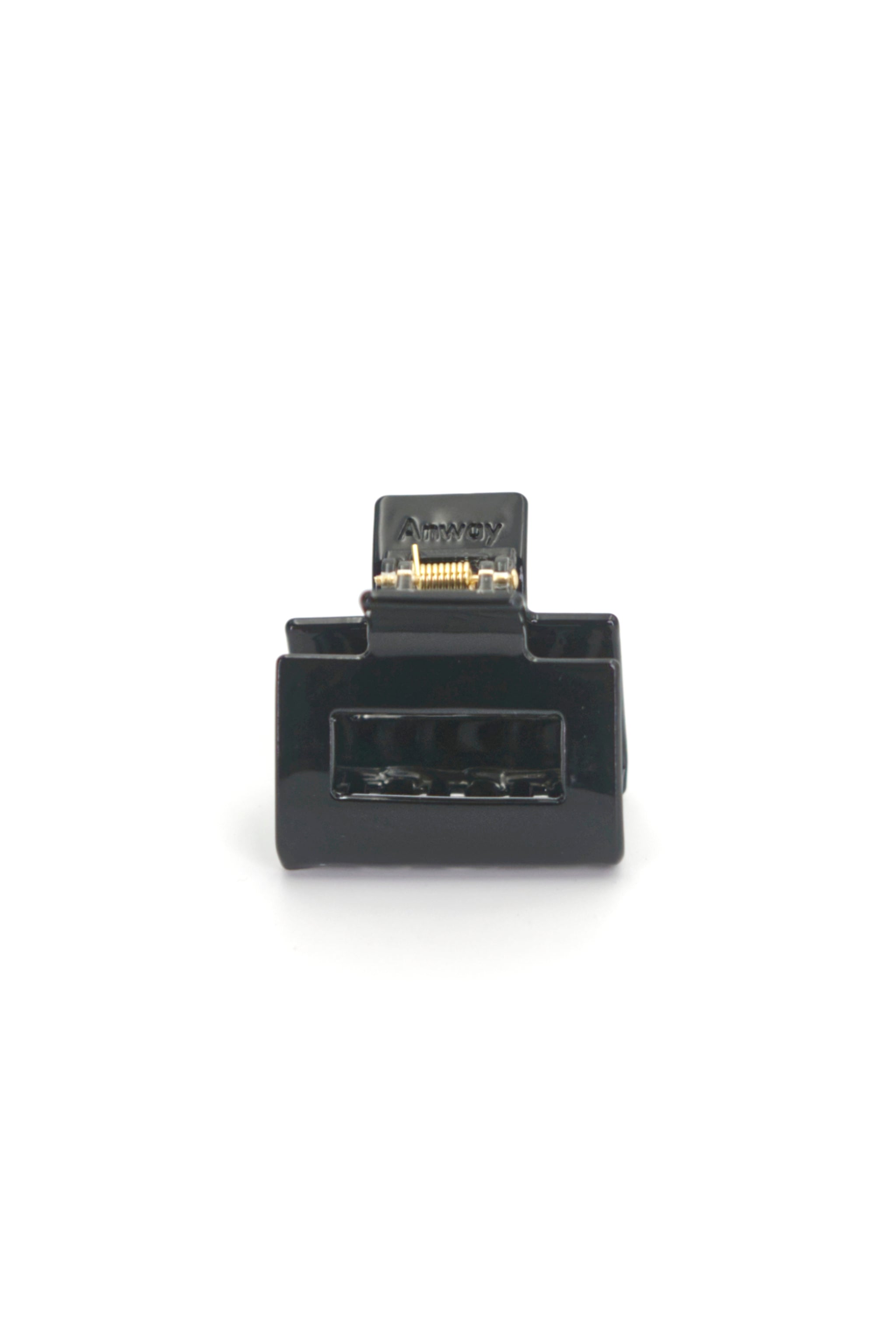 Kompakte Square Haarklammer in schwarz mit elegantem Design – stilvolles, langlebiges und praktisches Haaraccessoire für unterwegs, das idealen Halt und maximalen Komfort bietet.