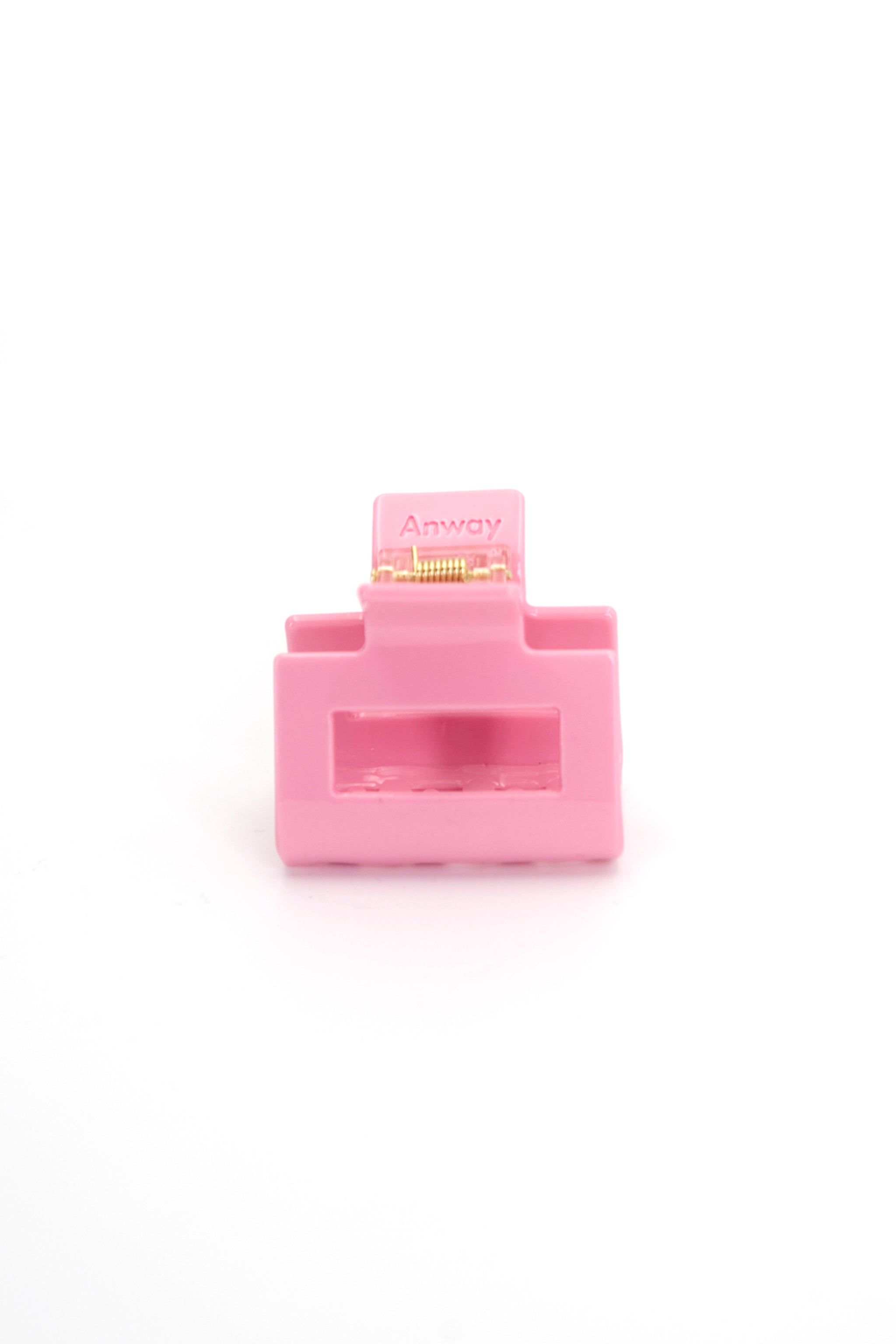 Kompakte Square Haarklammer in rosa mit elegantem Design – stilvolles, langlebiges und praktisches Haaraccessoire für unterwegs, das idealen Halt und maximalen Komfort bietet.