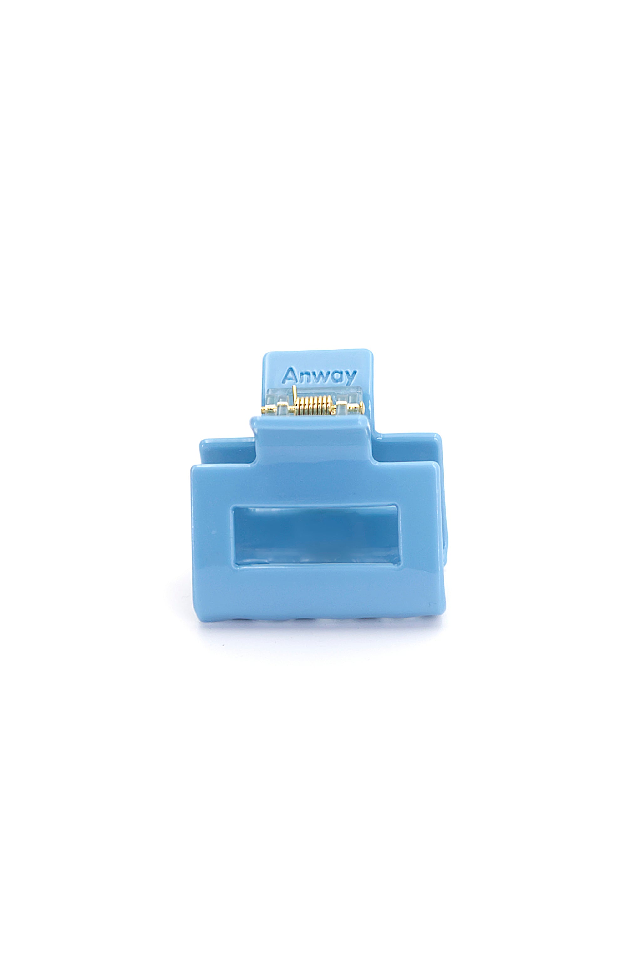Kompakte Square Haarklammer in hellblau mit elegantem Design – stilvolles, langlebiges und praktisches Haaraccessoire für unterwegs, das idealen Halt und maximalen Komfort bietet.