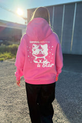 HOODIE | EVERYBODY BORN TO BE A STAR | FRENCH FUCHSIA