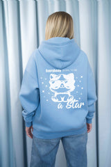 HOODIE | EVERYBODY BORN TO BE A STAR | LIGHT BLUE