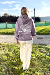 Unisex Hoodie, Farbe Dusty Lavender, moderne, oversized Passform, kuschlig weich, Baumwolle, Backprint