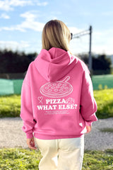 Unisex Hoodie, Farbe French Fuchsia, moderne, oversized Passform, kuschlig weich, Baumwolle, Backprint