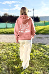 Unisex Hoodie, Farbe Soft Coral, moderne, oversized Passform, kuschlig weich, Baumwolle, Back