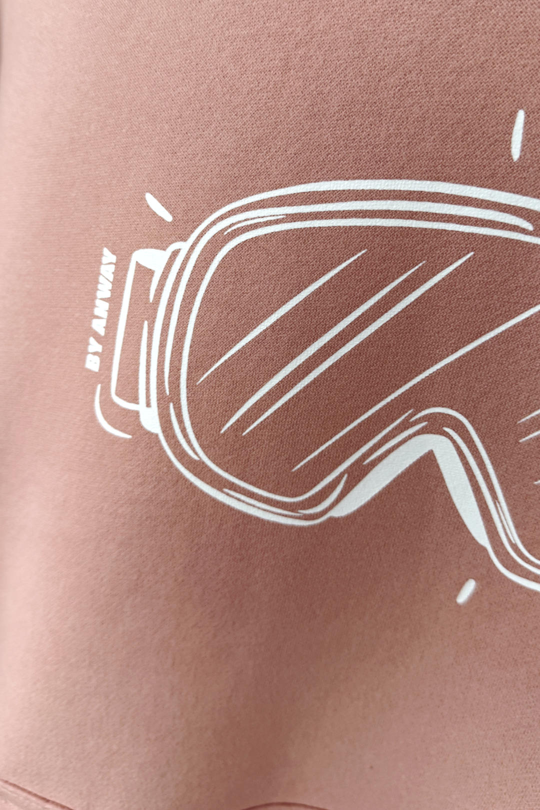 Unisex Hoodie, Farbe Soft Coral, moderne, oversized Passform, kuschlig weich, Baumwolle, Frontprint