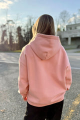 Unisex Hoodie, Farbe Soft Coral, moderne, oversized Passform, kuschlig weich, Baumwolle