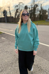 Unisex Hoodie, Farbe Turquoise Green, moderne, oversized Passform, kuschlig weich, Baumwolle