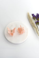 Schmetterling Mini Haarklammern im 2er-Set – zarte Haaraccessoires zum Zurückstecken von Strähnen, ideal für verspielte Frisuren.