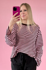 OVERSIZED LONGSLEEVE GIULIA | BRAUN-ROSA