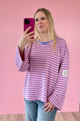 OVERSIZED LONGSLEEVE GIULIA | LAVENDEL-ROSA