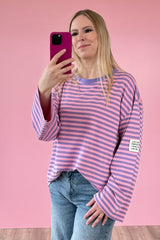 OVERSIZED LONGSLEEVE GIULIA | LAVENDEL-ROSA