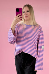 OVERSIZED LONGSLEEVE GIULIA | LAVENDEL-ROSA