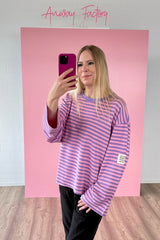 OVERSIZED LONGSLEEVE GIULIA | LAVENDEL-ROSA