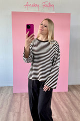 OVERSIZED LONGSLEEVE GIULIA | SCHOKO-WEISS
