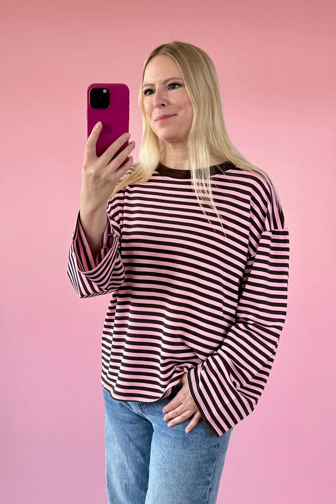 OVERSIZED LONGSLEEVE SOFIA | BRAUN-ROSA