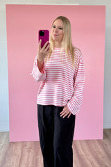 OVERSIZED LONGSLEEVE SOFIA | ROSA-WEISS