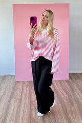 OVERSIZED LONGSLEEVE SOFIA | ROSA-WEISS