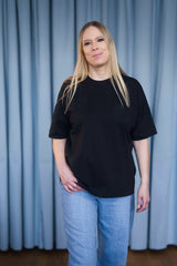 BUILD YOUR OWN T-SHIRT (OVERSIZED) |  EVERYBODY BORN TO BE A STAR | BLACK