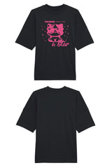 BUILD YOUR OWN T-SHIRT (OVERSIZED) |  EVERYBODY BORN TO BE A STAR | BLACK