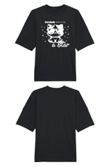 BUILD YOUR OWN T-SHIRT (OVERSIZED) |  EVERYBODY BORN TO BE A STAR | BLACK