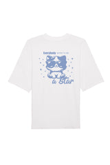 BUILD YOUR OWN T-SHIRT (OVERSIZED) |  EVERYBODY BORN TO BE A STAR | WHITE