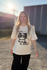 BUILD YOUR OWN T-SHIRT (OVERSIZED) |  EVERYBODY BORN TO BE A STAR | NATURAL RAW