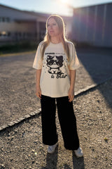 BUILD YOUR OWN T-SHIRT (OVERSIZED) |  EVERYBODY BORN TO BE A STAR | NATURAL RAW