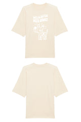 Oversized T-Shirt aus 100 % Bio-Baumwolle mit weitem, modernem Schnitt, erhältlich in Schwarz, Weiss und Natur. Individuell gestaltbar mit Wunschmotiv und frei wählbarer Platzierung. Weiche Qualität, überschnittene Ärmelansätze und lässiger Style für maximalen Tragekomfort. Handgezeichnetes Hundemotiv und Schriftzug „LIFE IS BETTER WITH ANWAY“ auf der Vorderseite.