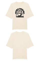 BUILD YOUR OWN T-SHIRT (OVERSIZED) | MORE DOZING LESS THINKING | NATURAL RAW